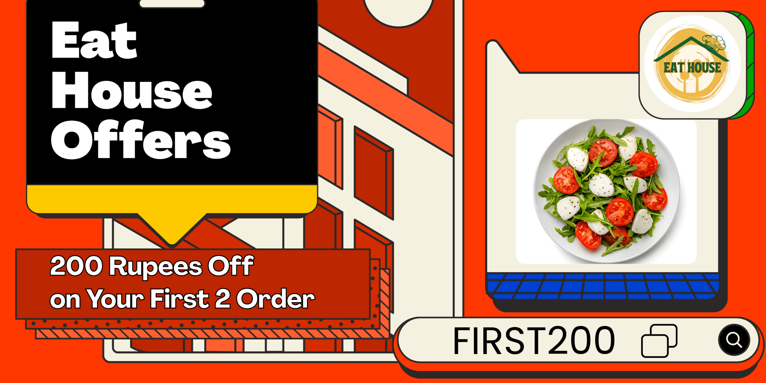 Poster - Eat House Offers (Banner Landscape)